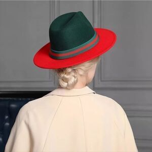 Red/Green Fedora Hat
